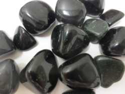 Goldstone Green, Tumbled and polished 