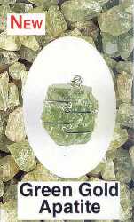 Green Apatite Wire Wrap Pendant  Relaxation, clarity, manifestation 