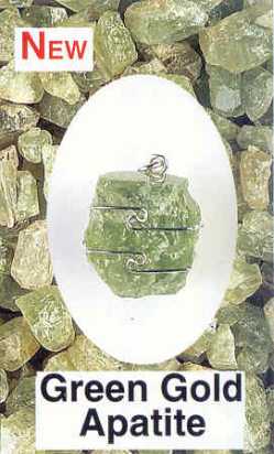 Green Apatite Wire Wrap Pendant  Relaxation, clarity, manifestation 