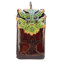 Green Man Cell Phone Case/ small purse Green Man Cell Phone Case/ small purse