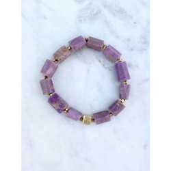 Hard to Find! Phosphosiderite Semi Precious Stretch Gemstone Bracelet   Hard to Find! Phosphosiderite Semi Precious Stretch Gemstone Bracelet  