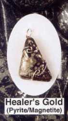 Healers Gold Pendant  Balancing energy polarities, assisting healers 