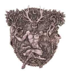 Horned God Cernunnos Plaque by Maxine Miller   
