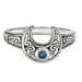 Horned Moon Ring with Rainbow Moonstone by Dryad Designs - TR-3637
