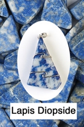Lapis Diopside Pendant  For channeling, mediumship & all types of psychic abilities, including prophecy  