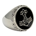 Large Silver Bronze Thors Hammer Ring  - TRI1335