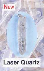 Laser Quartz Wire Wrap Pendant  Healing, stimulating subtle body 