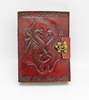 Leather Embossed Double Dragon Journal 5 x 7" 