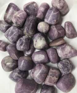 Lepidolite, Tumbled and Polished, 1/2" 