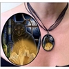 Lisa Parker Necklace Bewitched Black Cat and Book of Shadows Pendant 