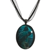 Lisa Parker Necklace Watchmen Raven Glass Covered Pendant 