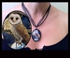 Lisa Parker Necklace with Ribbon Spell Keeper Owl & Crystal Ball 