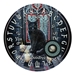 Lisa Parker "Sacred Circle" Black Cat Spirit Board Table  - 13857