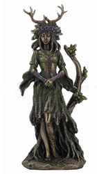 Lovely Guardian Goddess Of The Trees Statue Bronze Finish 