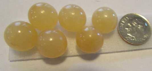 Lovely Tiny 10mm Yellow Jasper Sphere    