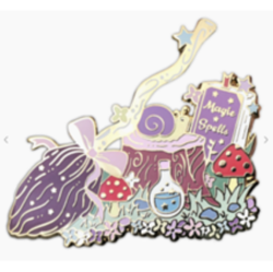 Magic Spell Broom, Potions and Mushroom Enamel Pin Fairy Cat Patch Iron On