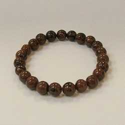 Mahogany Obsidian Beaded Crystal Stone Bracelet   8mm Wonderful Beaded Crystal Stone Bracelet, 8MM Bracelet , protection bracelet,moonstone bracelet, healing bracelet