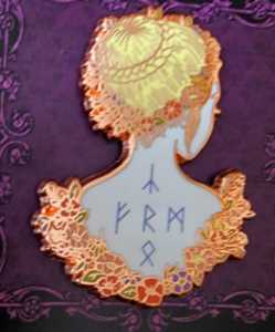 May Queen Spring Goddess Enamel Pin  Spring Goddess Enamel Pin 