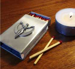 Moon Goddess Stainless Steel Match Cover 