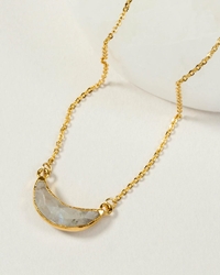 Moonstone Crescent Moon Necklace Gold Plated Bohemian Jewelry, Boho Jewelry, Eclectic Jewelry, Bohemian Earrings, Emerald Sun Earrings