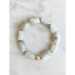 Moonstone Semi Precious Stretch Gemstone Bracelet     - CAGMO