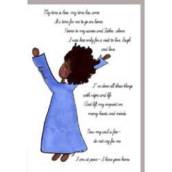 My Time Has Come Bereavement Card 