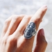 Ocean Goddess Mermaid Ring with Affirmation - FAOG