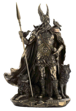 Norse God Odin Statue 
