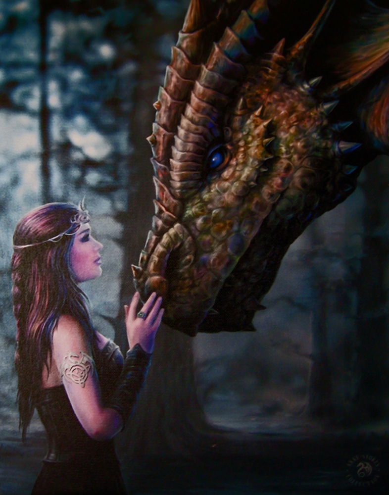 Девушка дракон фото. Энн Стоукс драконы. Девушка и дракон. Девочка и дракон. Красивые девушки с драконами.