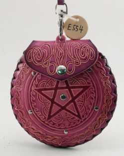 Pentacle Wristlet leather coin purse wallet  Pentacle Wristlet leather coin purse wallet 