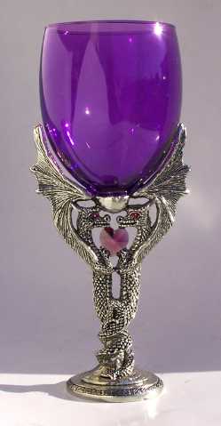 Pewter Dragon Passion Wine Glass Pewter Dragon Passion Wine Glass