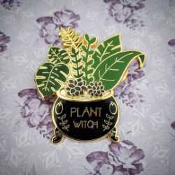 Plant Witch Enamel Pin Spring Goddess Enamel Pin 