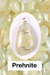 Prehnite Pendant  Inner calm and Heart centering   