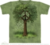 Roots of Peace T-Shirt 10-3083 Roots of Peace T-Shirt 10-3083, tree peace sign tee shirt