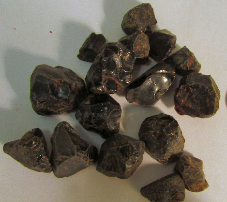 Rough Pyrope Garnet Pieces  