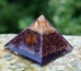Ruby Orgonite Copper Spiral Pyramid - ROPY