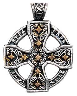  Runic Celtic Cross Pendant for Knowledge and Magical Ability 