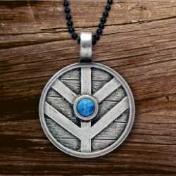 Vikings - Shieldmaiden Pendant w/ Denim Lapis 