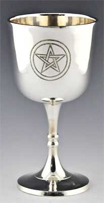 SILVER PLATED ALTAR CHALICE - 4"H 