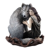 SOUL BOND Woman and Wolf Statue By Anne Stokes  AWAKEN YOUR MAGIC Owl Plaque By Anne Stokes, Flying owl, Owl with pendant statue, white owl plaque