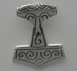 STERLING SILVER THORS HAMMER MEDIUM  