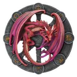 Sabbat Dragon Plaque by Anne Stokes Lammas Sabbat Dragon Plaque by Anne Stoke