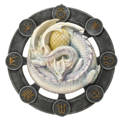 Sabbat Dragon Plaque by Anne Stokes Ostara Sabbat Dragon Plaque by Anne Stoke