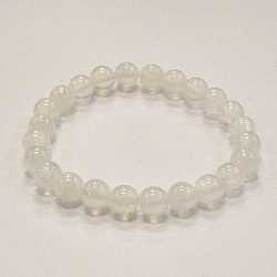 Satin Spar Selenite 8mm Beaded Crystal Stone Bracelet  8mm Wonderful Beaded Crystal Stone Bracelet, 8MM Bracelet , protection bracelet,moonstone bracelet, healing bracelet