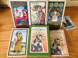 Second Edition Tarot of the Sevenfold Mysteries Tarot Deck by Robert Place, small press Second Edition Tarot of the Sevenfold Mysteries Tarot Deck by Robert Place, small press