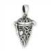 Small Sterling Silver Claddagh & Triquetra Treasure Chamber Pendant - WS9366