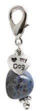 Love My Dog Sodalite Dog Charm 