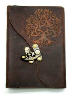 Soft Leather Tree of Life Embossed Journal or Book of Shadows  Soft Leather Tree of Life Embossed Journal or Book of Shadows 