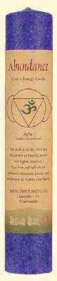 Aromatherapy 3rd Third Eye Chakra Pillar Abundance Palm Wax 