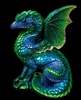 Spectral Windstone Editions Emerald Peacock  Dragon 